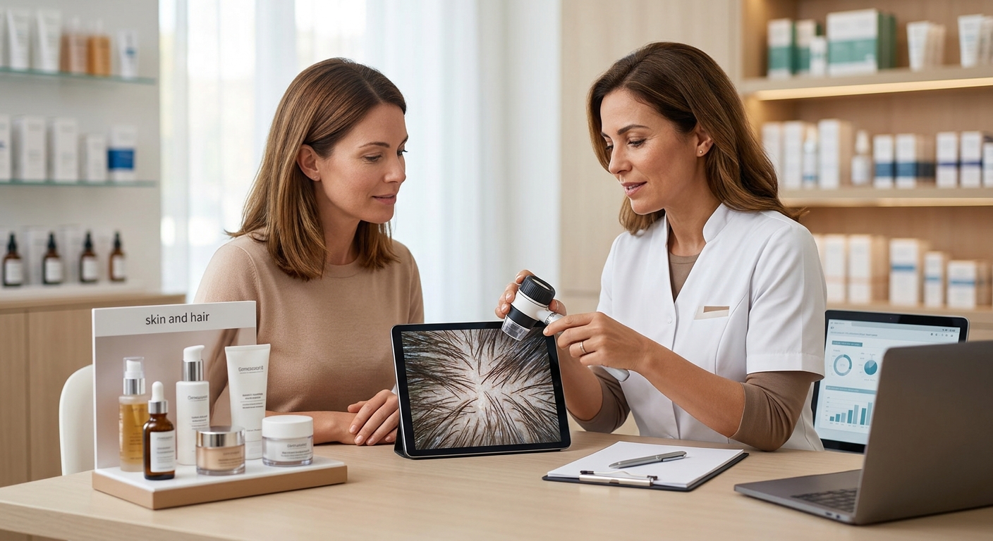 Consulenza dermocosmetica e del capello